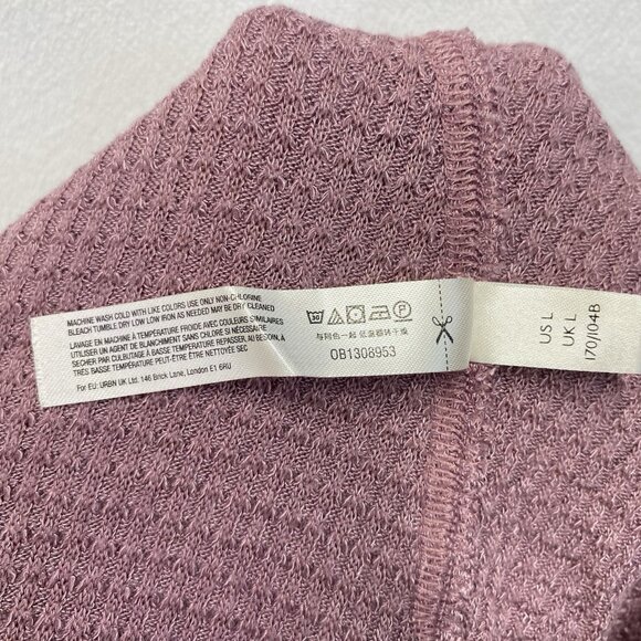 Free People Intimately Waffle Knit Scoop Neck Cap Sleeve Top Women Large Mauve - Picture 6 of 10